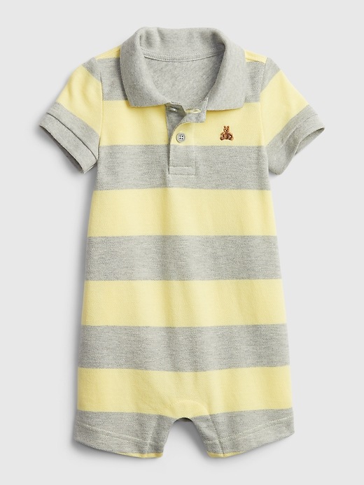 View large product image 1 of 1. Baby Polo Shorty One-Piece