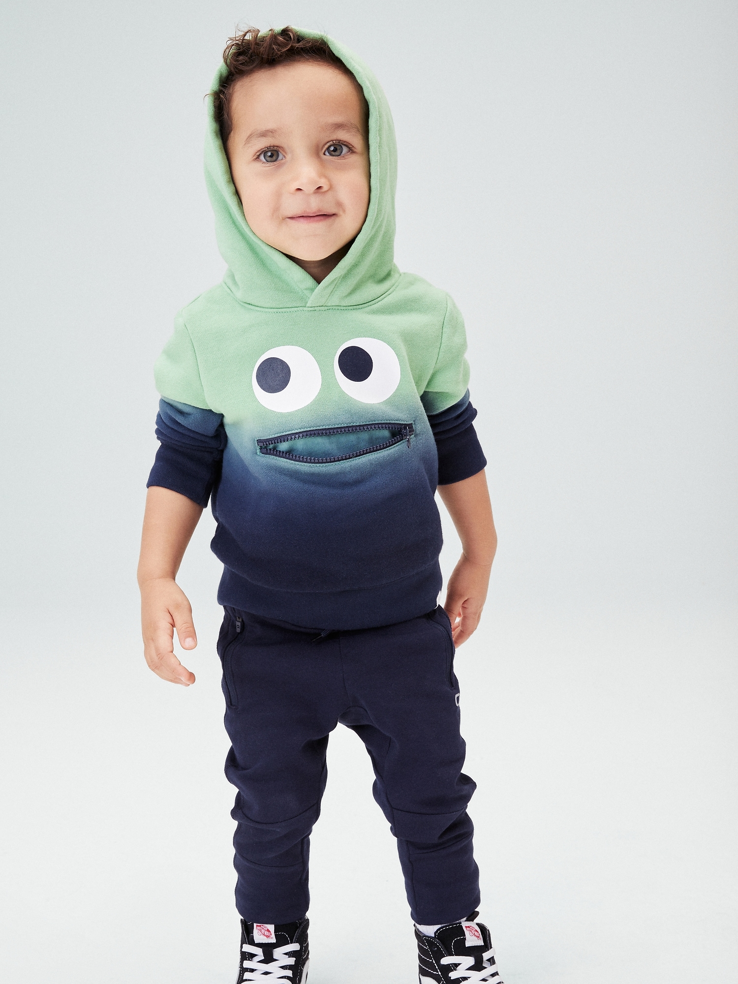 Toddler 3D Monster Dip Dye Hoodie Gap