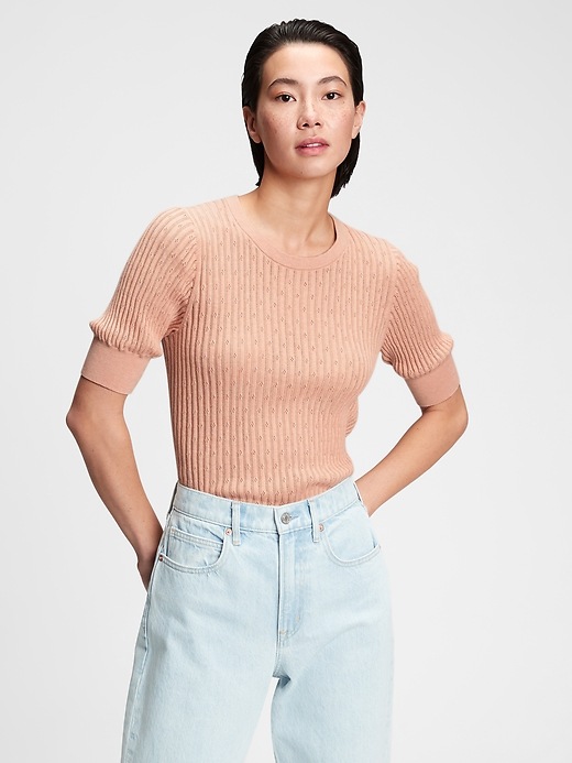 gap pointelle sweater