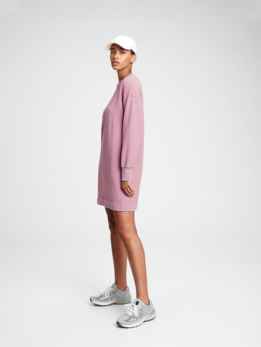 Fleece sweatshirt dress on sale