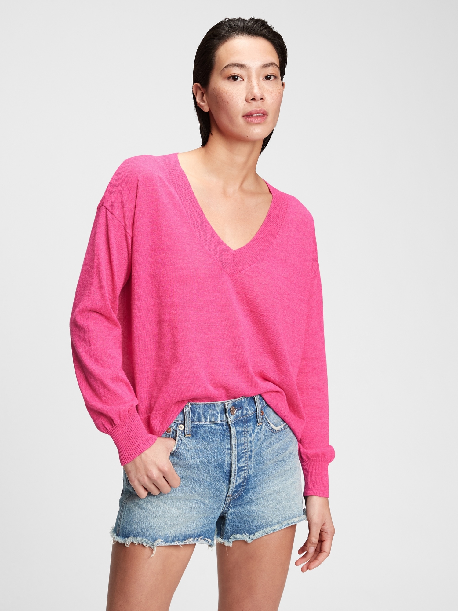 gap v neck sweater women's