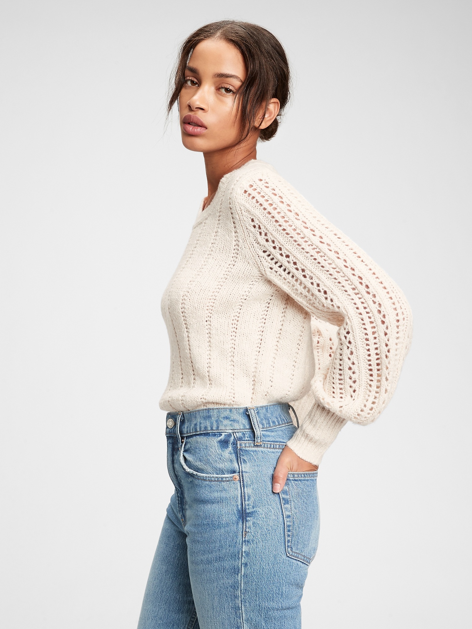 gap pointelle sweater