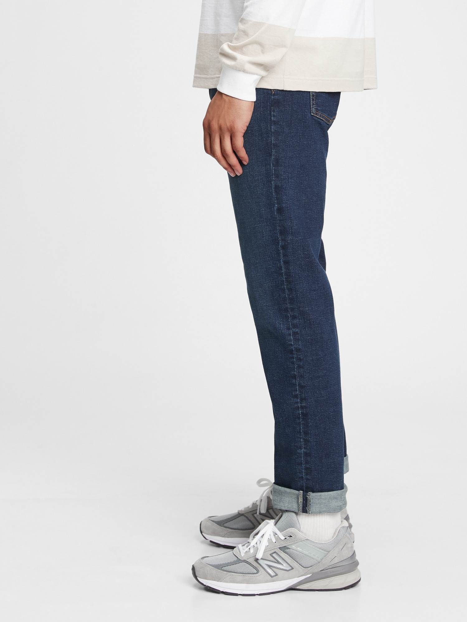 Gap Everyday Straight Jeans In Flex With Washwell In Rinse