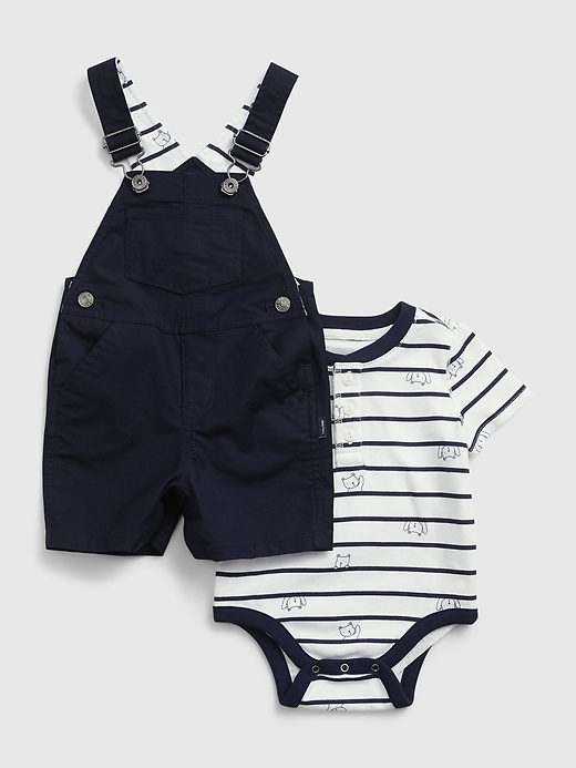 Image number 1 showing, Baby Shortall Outfit Set