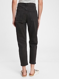 Gap mom jeans black deals