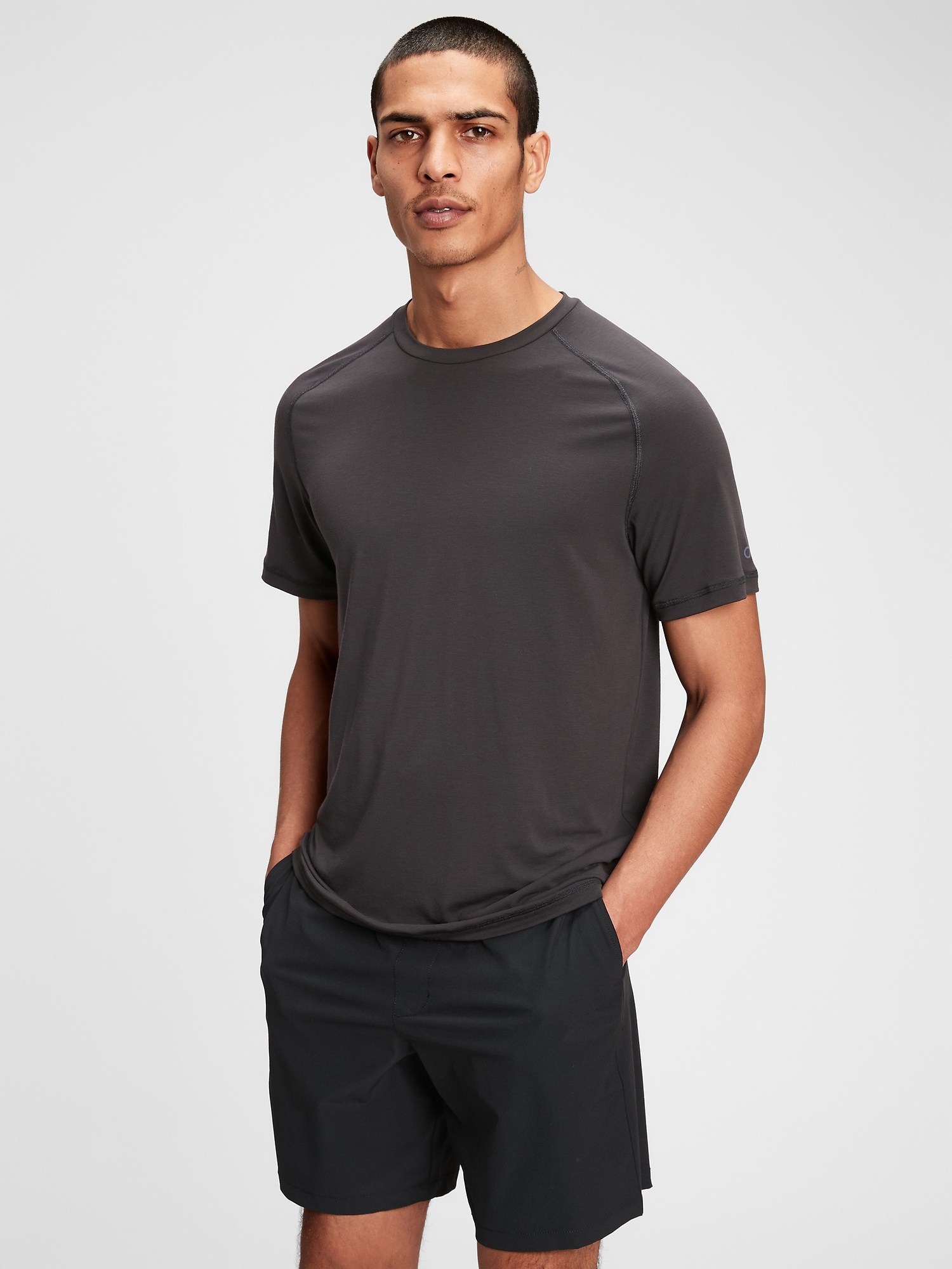 Gap Fit Recycled Active T-shirt In Black