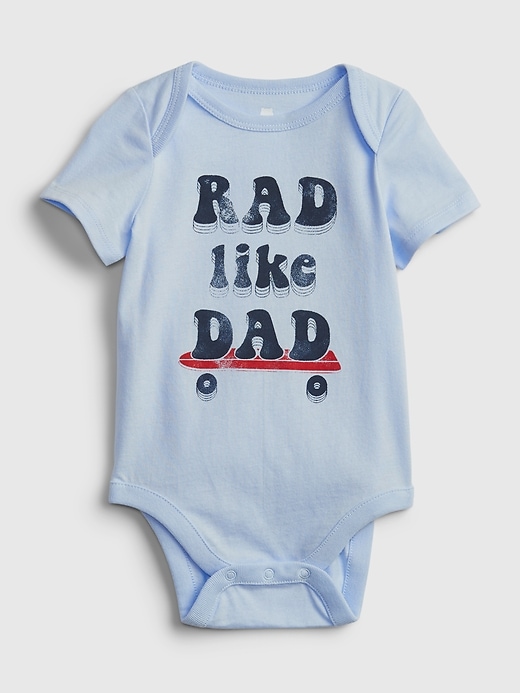 Image number 1 showing, Baby 100% Organic Cotton Mix and Match Graphic Bodysuit