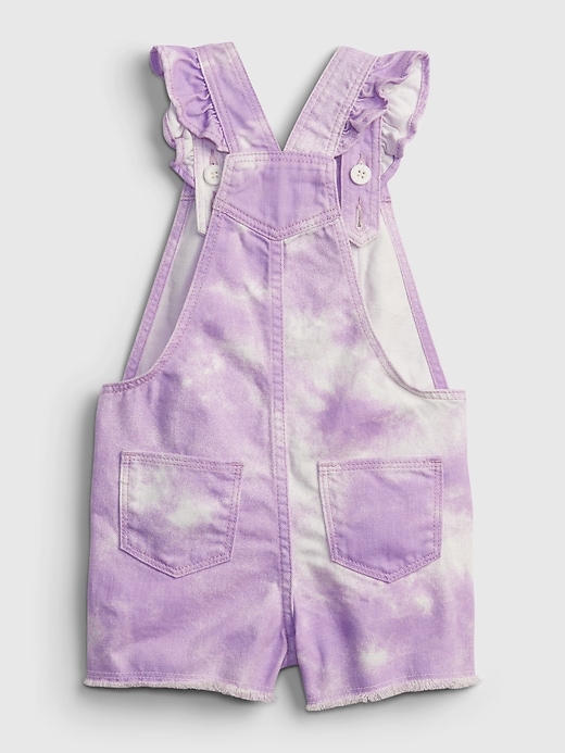 Image number 2 showing, Toddler Tie-Dye Denim Shortalls