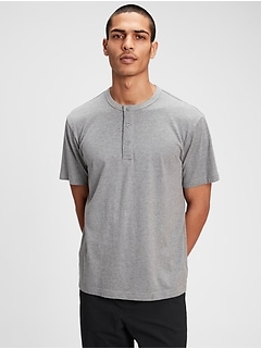 gap mens henley t shirt