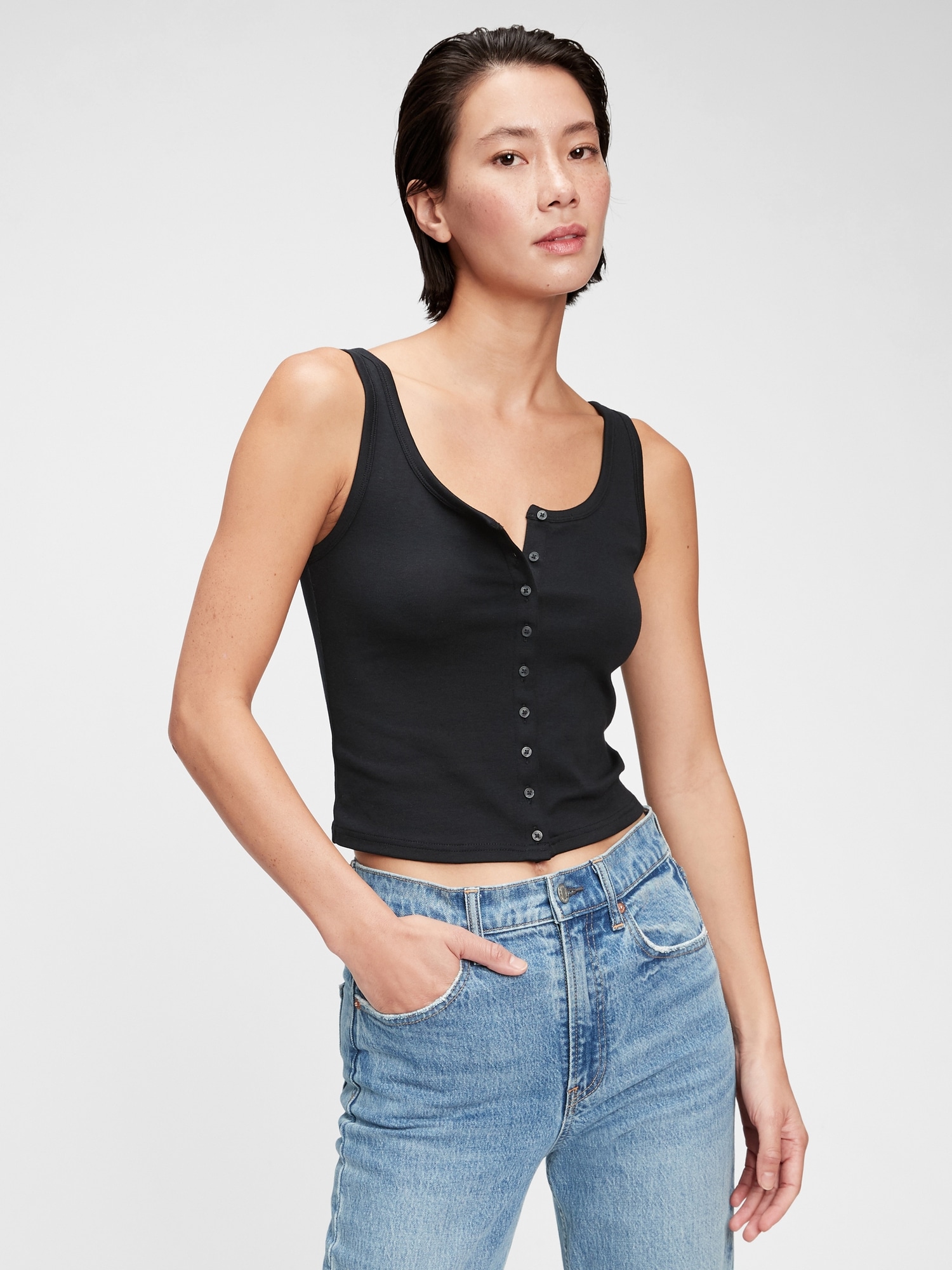 gap cropped tank top