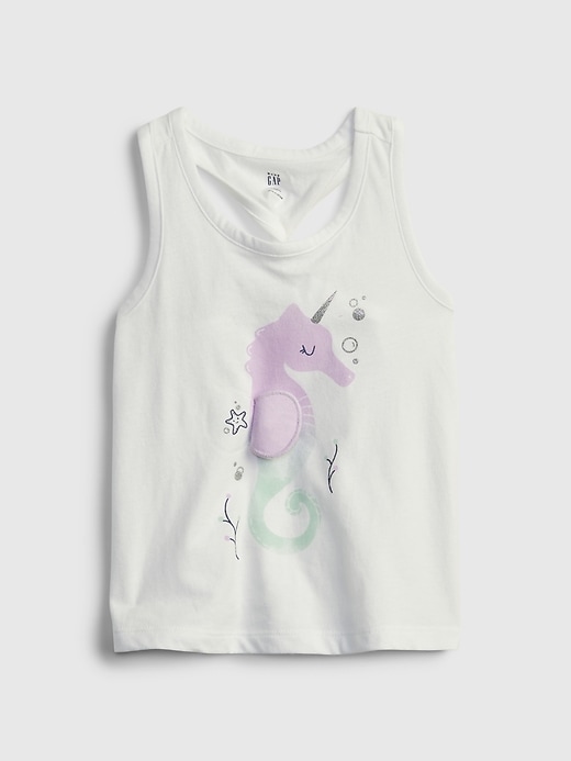 Image number 2 showing, Toddler Twist-Back Interactive Graphic Tank Top