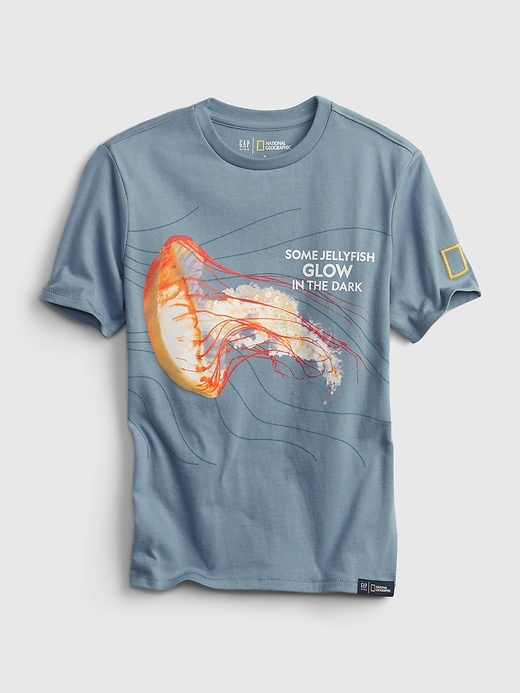 Image number 3 showing, GapKids &#124 National Geographic 100% Organic Cotton Interactive Ocean Conservation T-Shirt