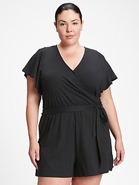 View large product image 5 of 7. Flutter Sleeve Romper
