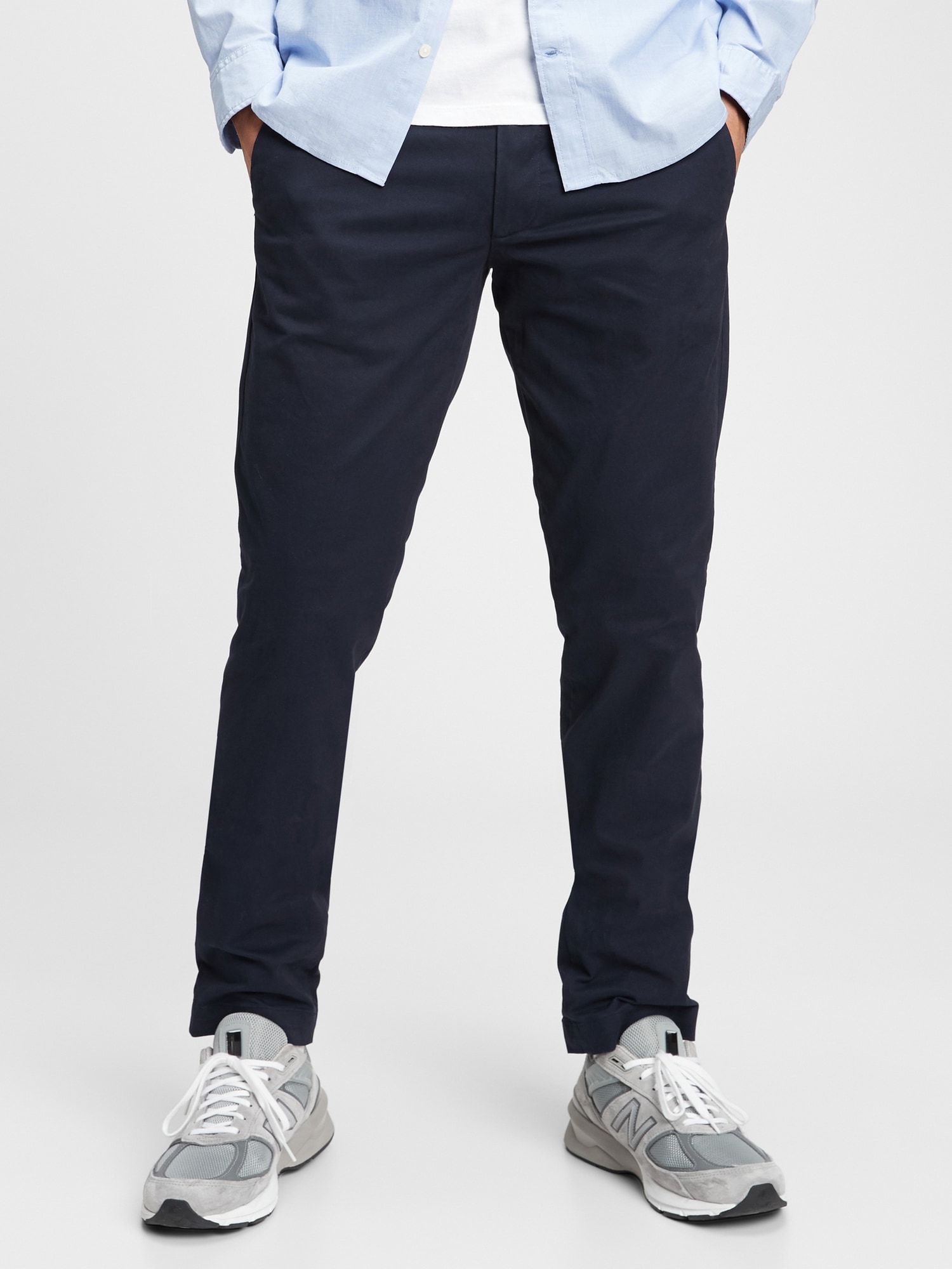 Gap Modern Khakis In Slim Fit With Flex In New Classic Navy Blue