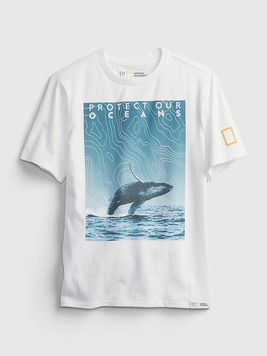 Image number 4 showing, GapKids &#124 National Geographic 100% Organic Cotton Interactive Ocean Conservation T-Shirt