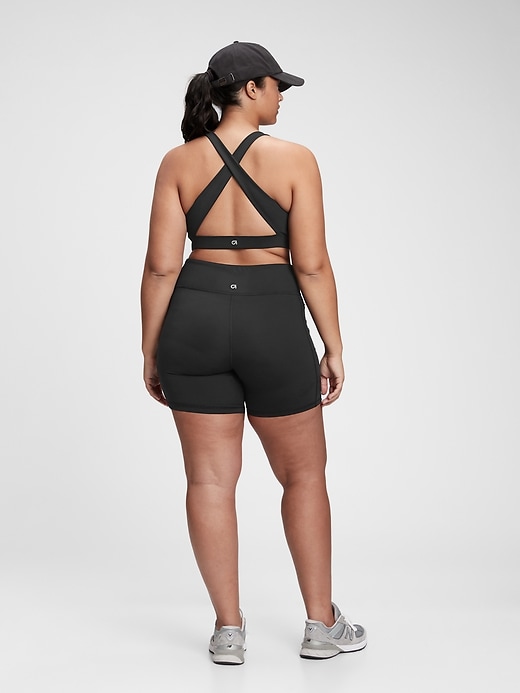 Image number 2 showing, GapFit Blackout Medium Impact Crossback Sports Bra