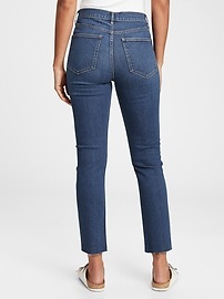 high rise cigarette jeans gap