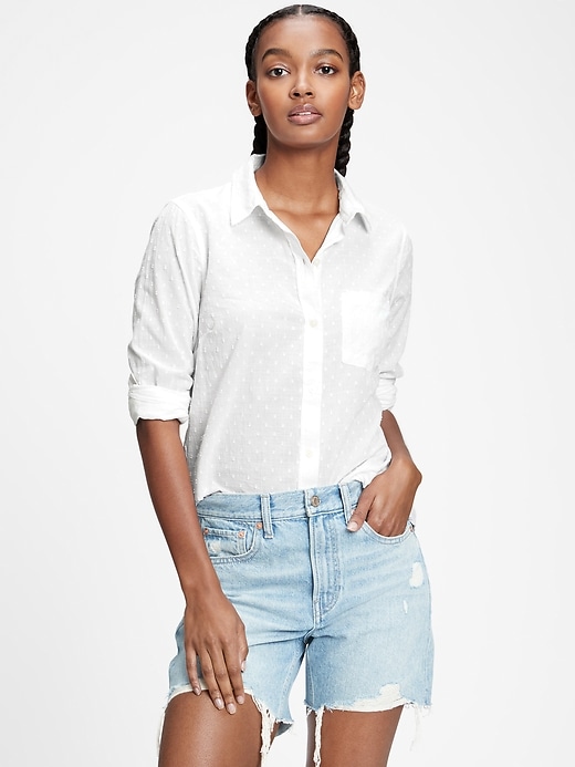 gap button up shirt