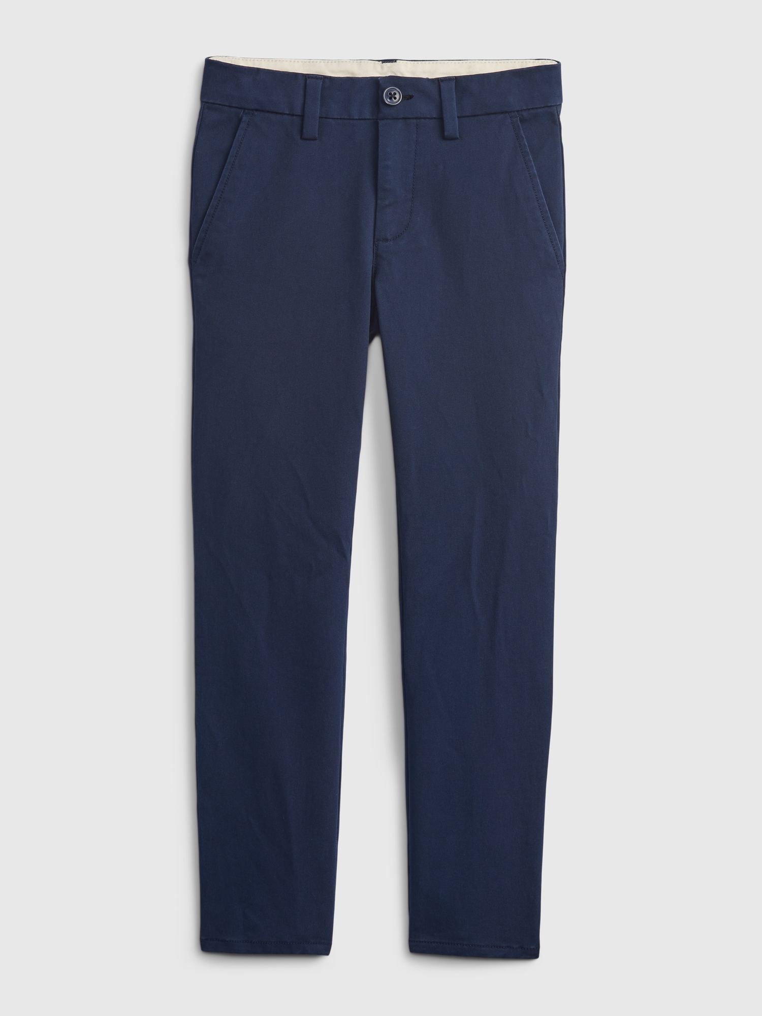 Wholesale Girls' Straight Leg Uniform Pants, Navy, 16-24 - DollarDays