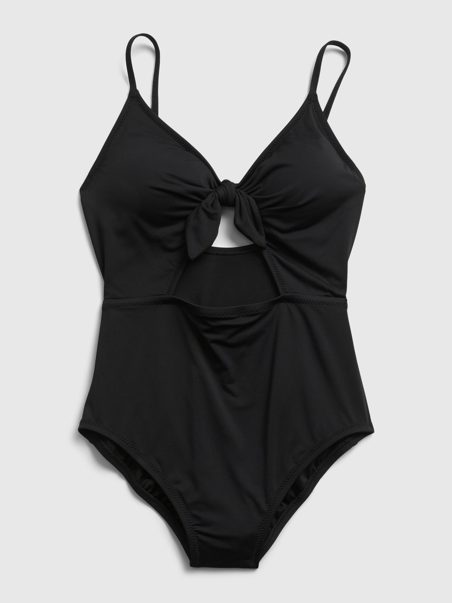 Bunny Tie Cutout One Piece Swimsuit