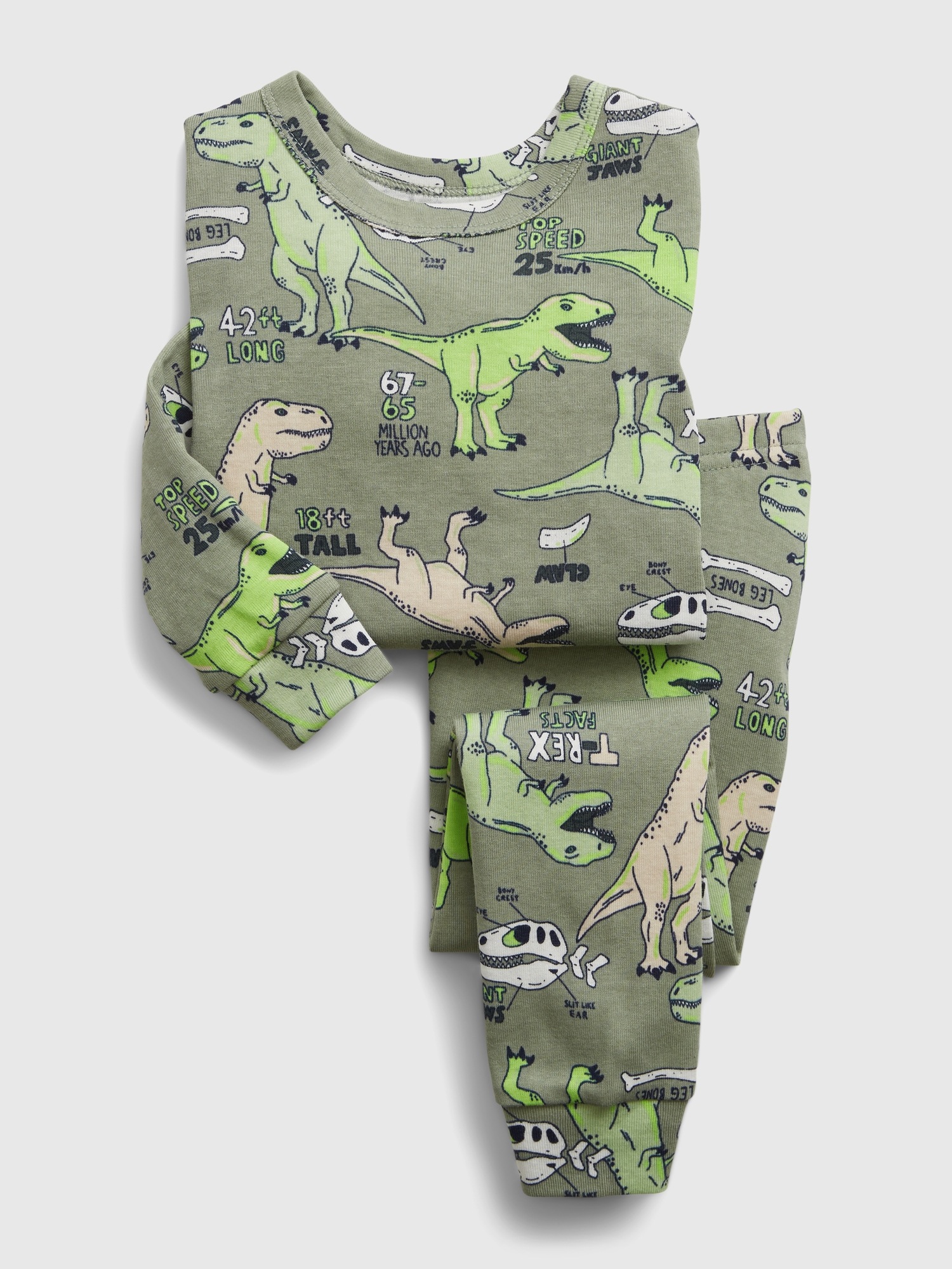 babyGap 100 Organic Cotton Dinosaur Graphic PJ Set