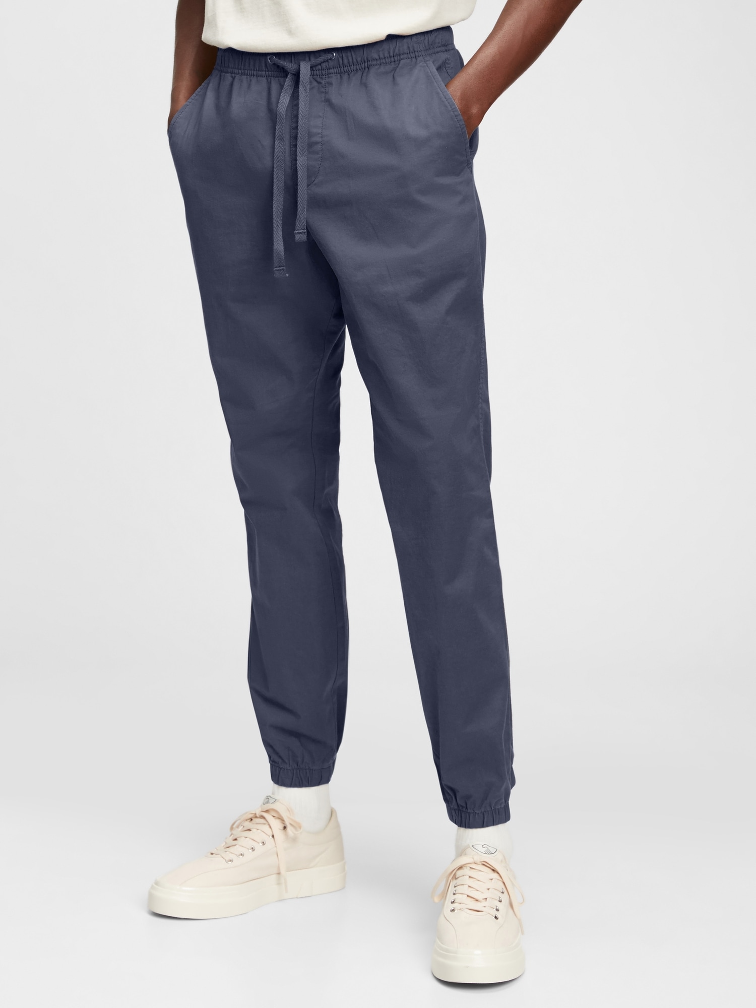 Gap Slim Canvas Joggers With Flex In New Classic Navy Blue