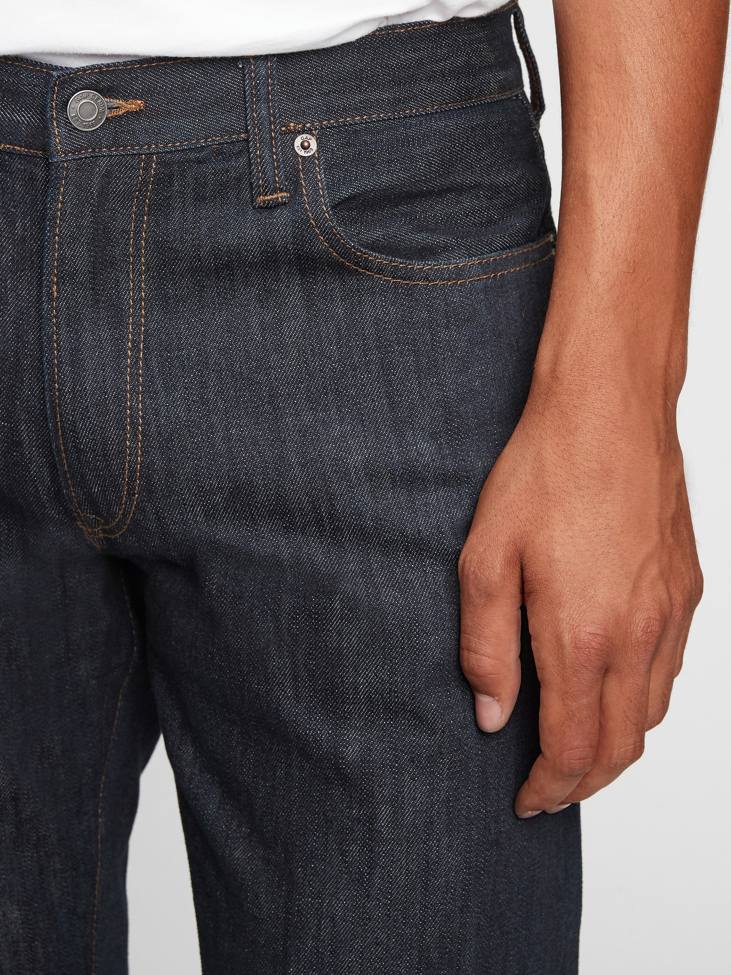 Gap Denim Soft Wear Straight Leg Stretch Flex Dark Blue Jeans Mens 30 M6  for sale online