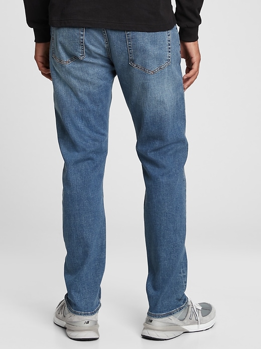 Image number 2 showing, Athletic Taper Jeans in GapFlex