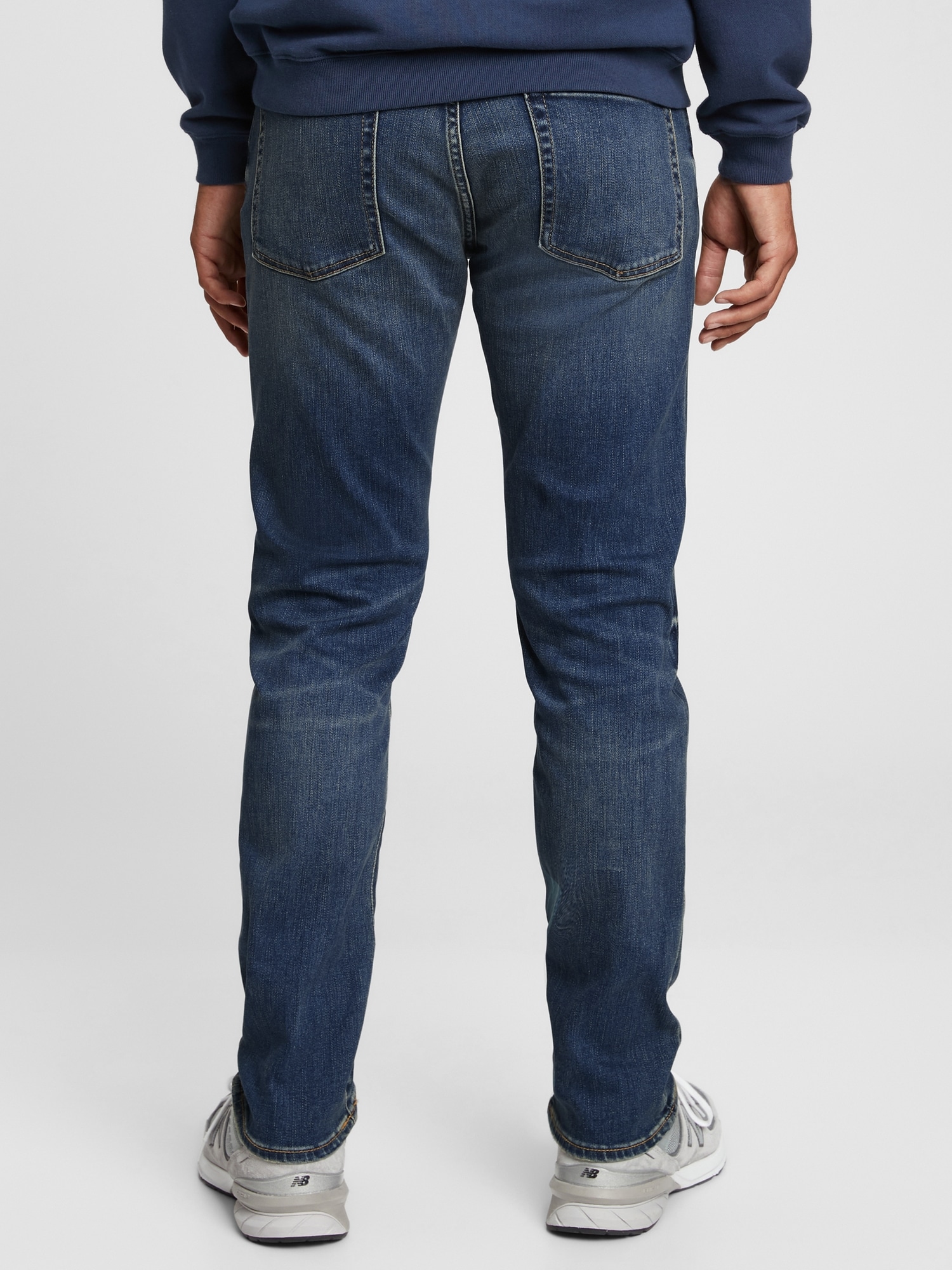 GAP Men's Soft Wear Stretch Slim Fit Denim Jeans, Midnight Wash