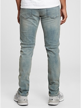 NEW - GAP Men's Standard Jeans With Washwell Indigo Resin Rinse Wash 33x32  - $59 