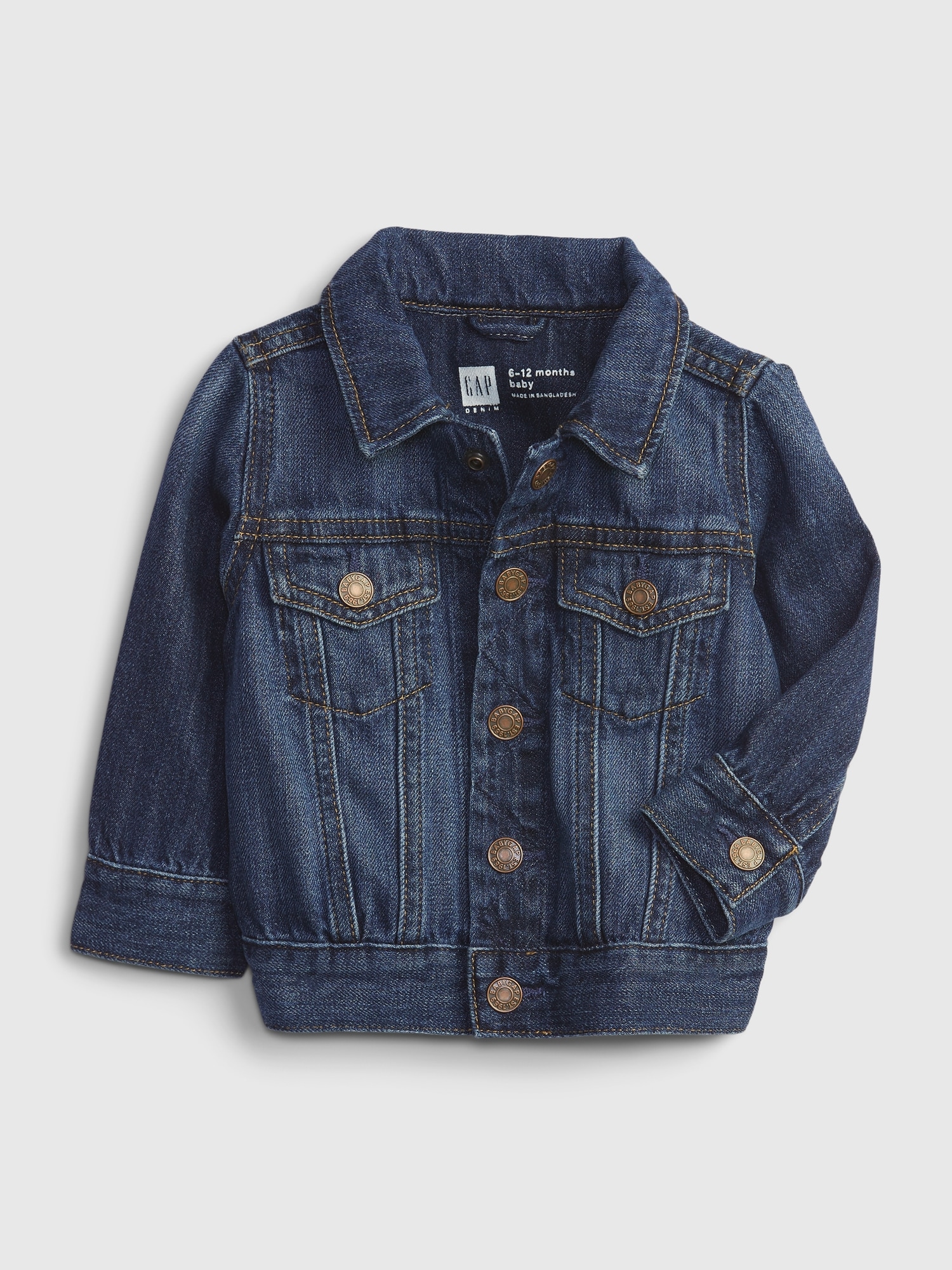 Gap Baby 100% Organic Cotton Denim Jacket blue. 1