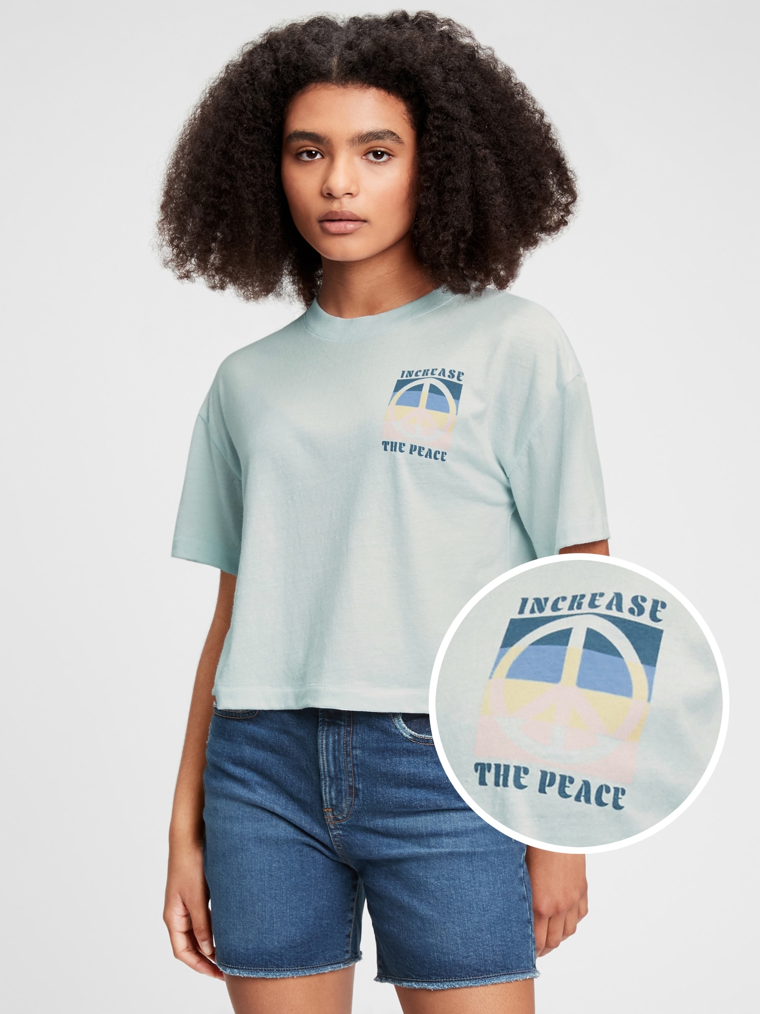 gap crop t shirt