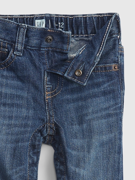 Image number 3 showing, Baby Organic Cotton Pull-On Slim Jeans