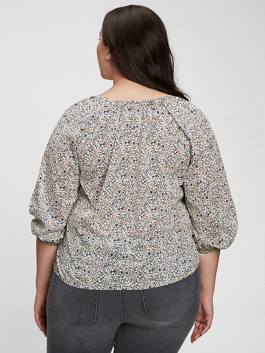 Image number 7 showing, Print Three-Quarter Sleeve Top