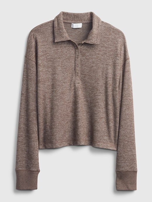 Image number 7 showing, Softspun Henley Polo T-Shirt