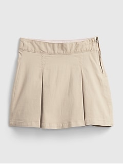 beige uniform skirt