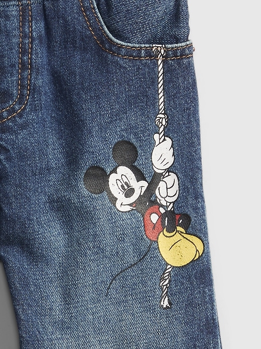 Image number 3 showing, babyGap &#124 Disney Mickey Mouse Pull-On  Slim Jeans