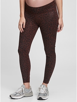 Leopard Print Leggings for Maternity - brown medium all over