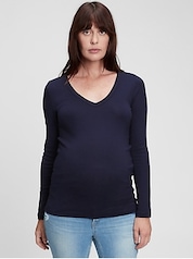 Gap Maternity Long Sleeve T-Shirt Dress, Size L Plum Pie (1623A1)