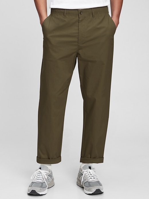 View large product image 1 of 1. Relaxed Taper E-Waist Pants with GapFlex