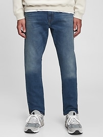 NWT Men's GAP Slim Fit GapFlex Stretch Denim Jeans Dark Wash Rinse Slim Leg  $59