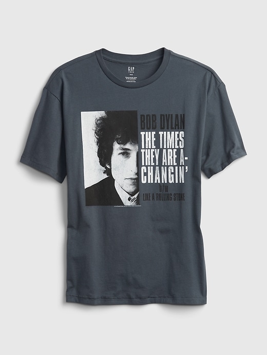 Image number 1 showing, Teen &#124 Bob Dylan 100% Organic Cotton Graphic T-Shirt