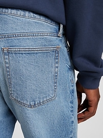 Mens Gap Slim Straight Stretch GapFlex Washwell Jeans in Resin