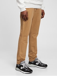 vintage khakis in skinny fit with gapflex