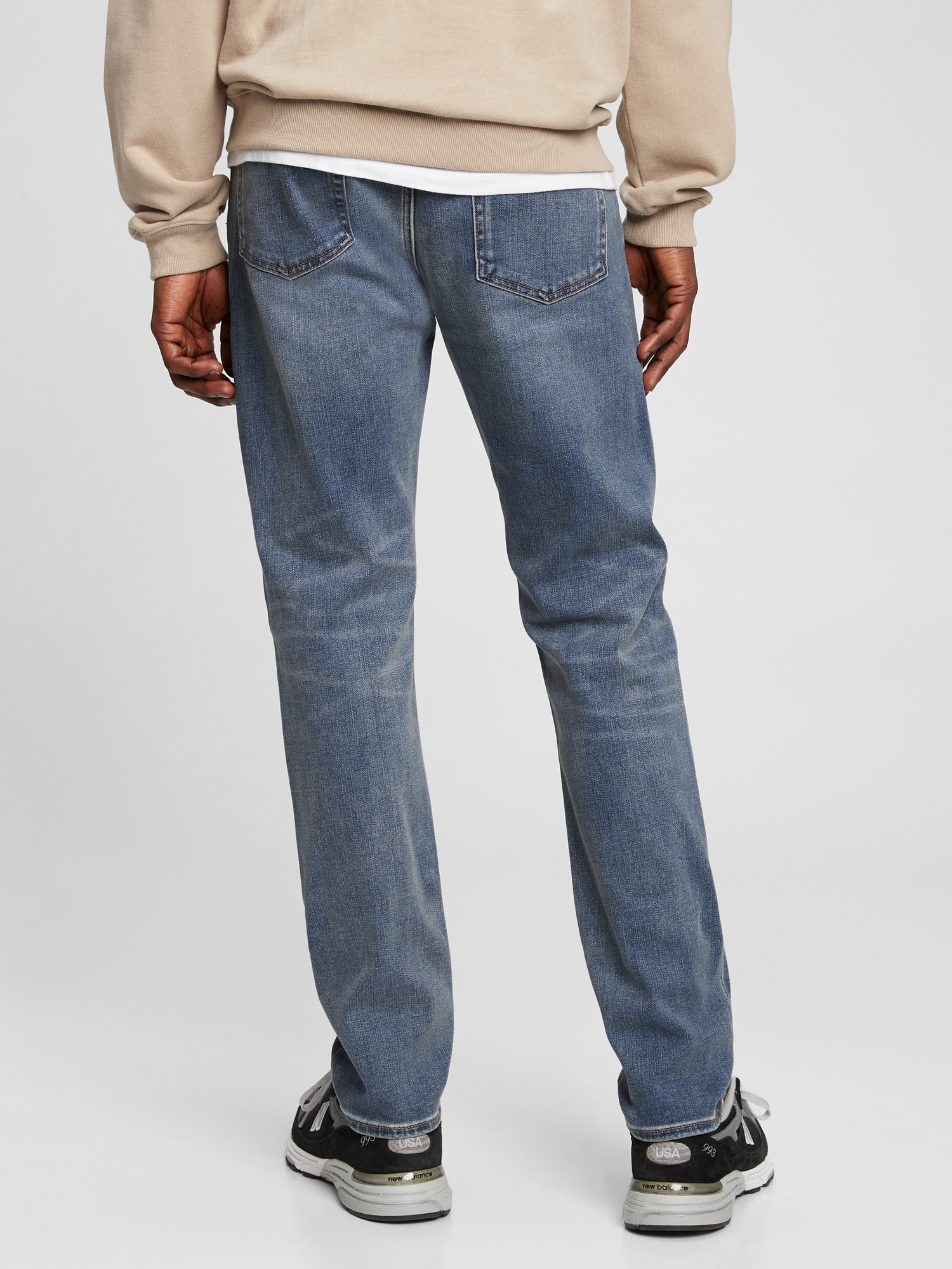 GAP Mens Soft Wear Slim Fit Jeans, Light Wash, 34W x 34L US at