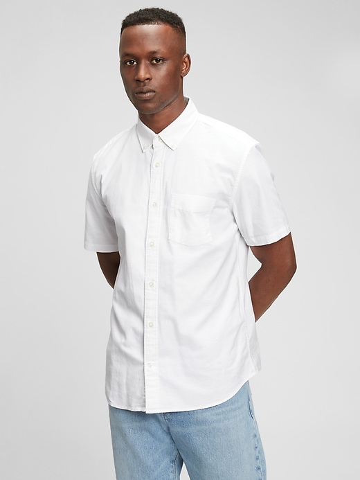 gap short sleeve oxford