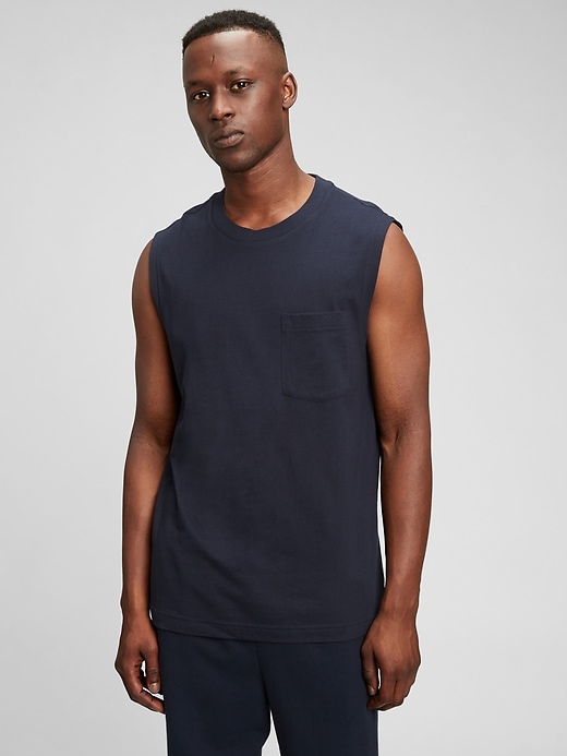 Stride Sleeveless T-shirt Men Charcoal