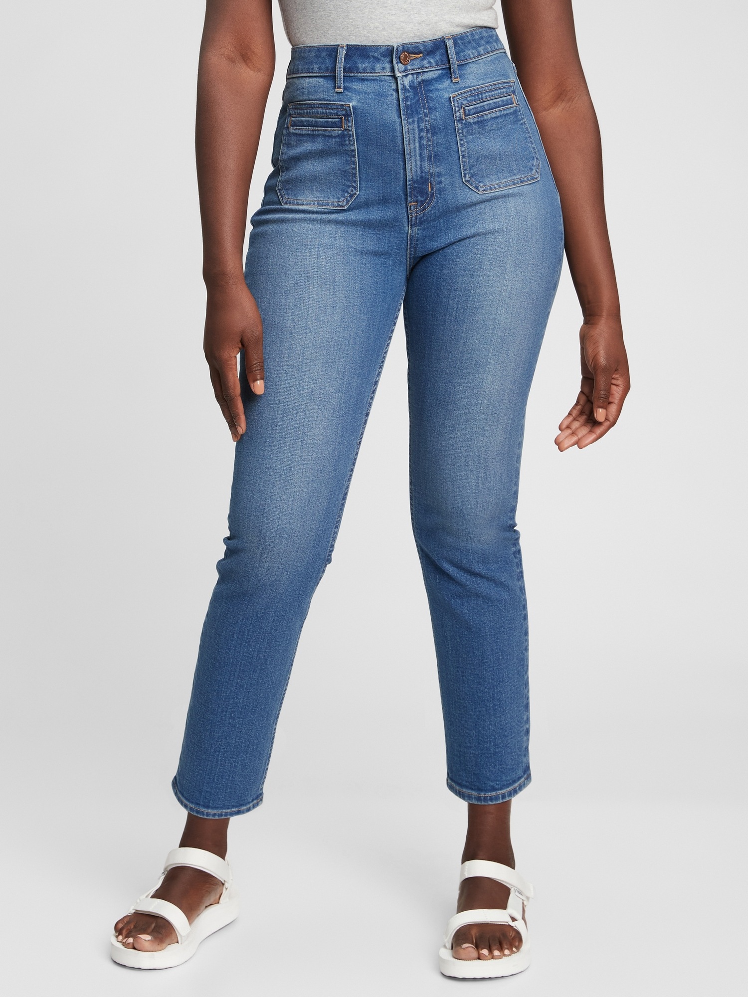 gap high rise denim