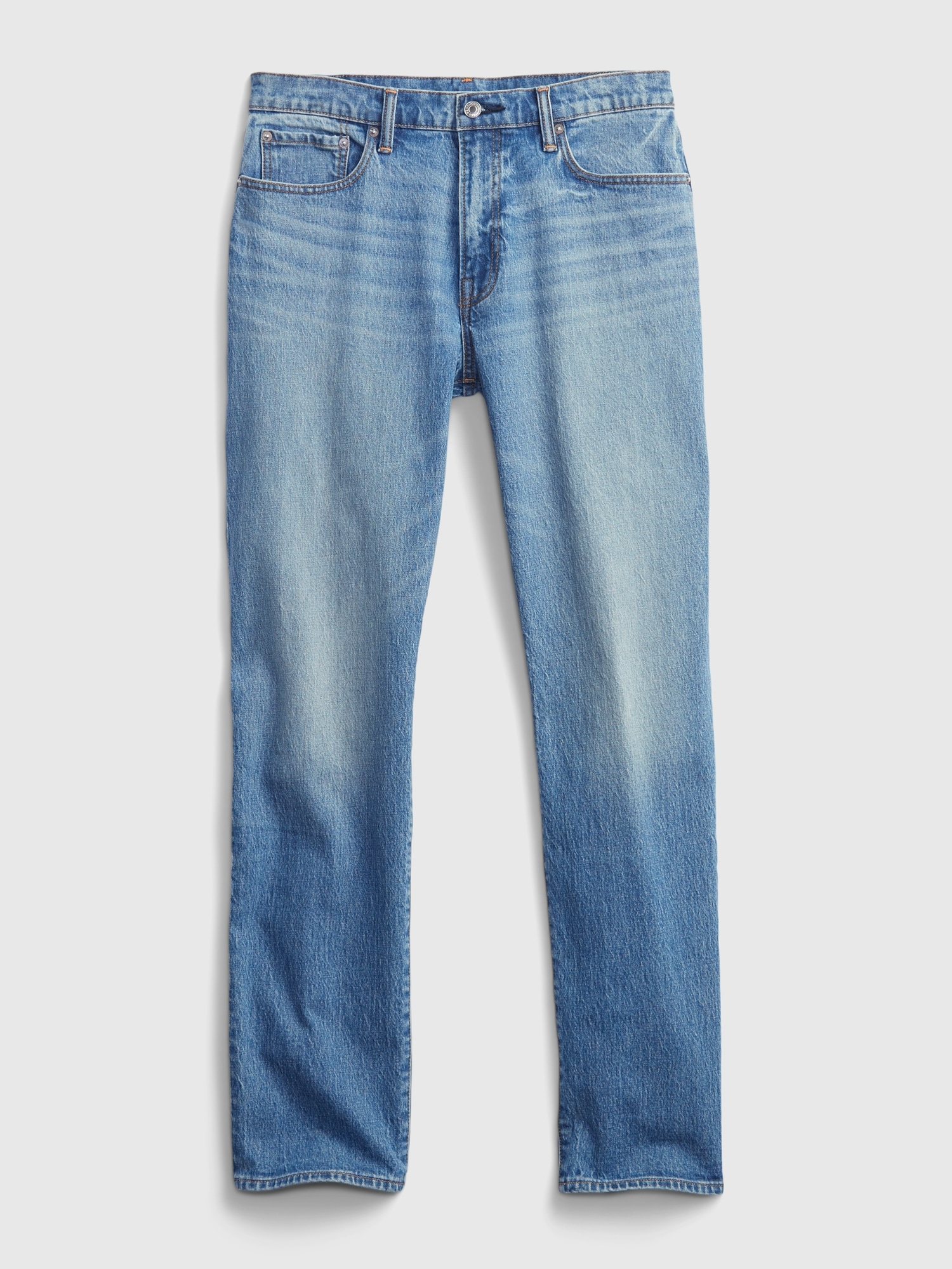 New Gap NAVY straight JEANS with Gapflex 30x34 garment dyed mens