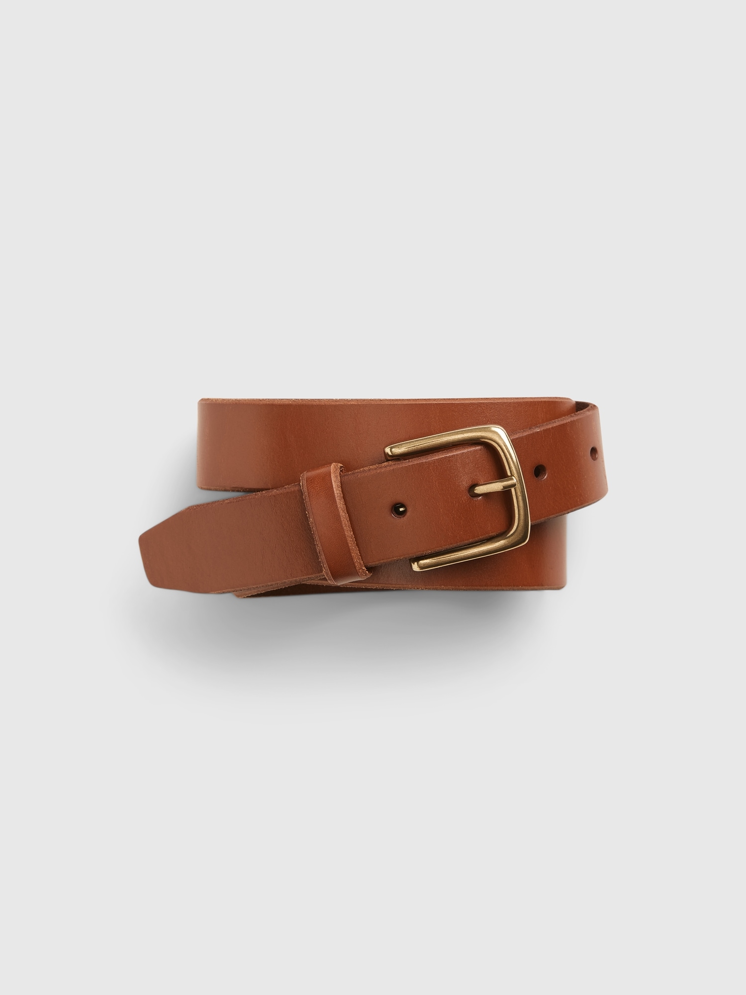 Gap Leather Belt In Brown Cognac